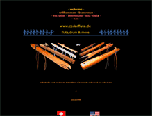 Tablet Screenshot of cedarflute.de